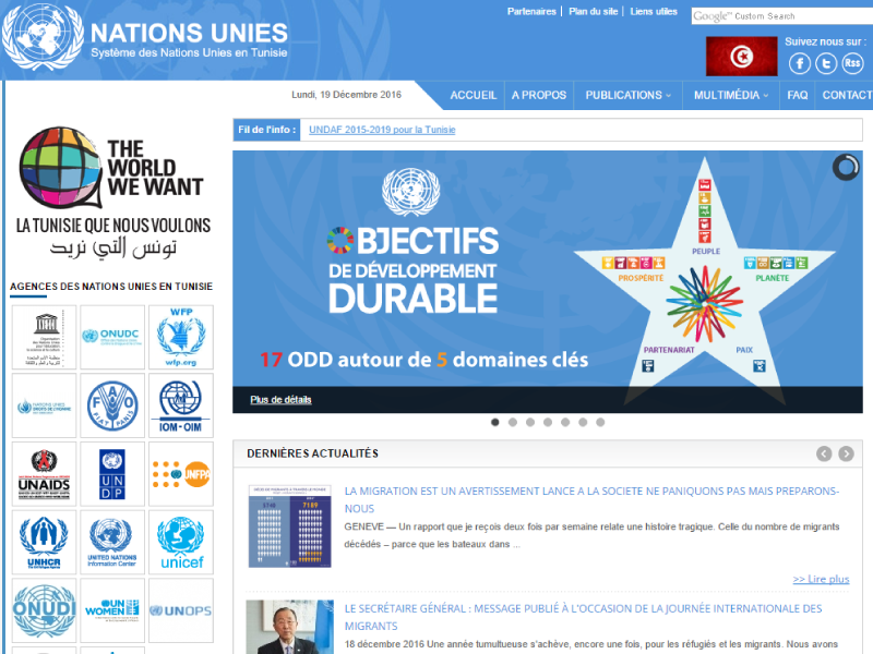 Nations Unies Tunisie